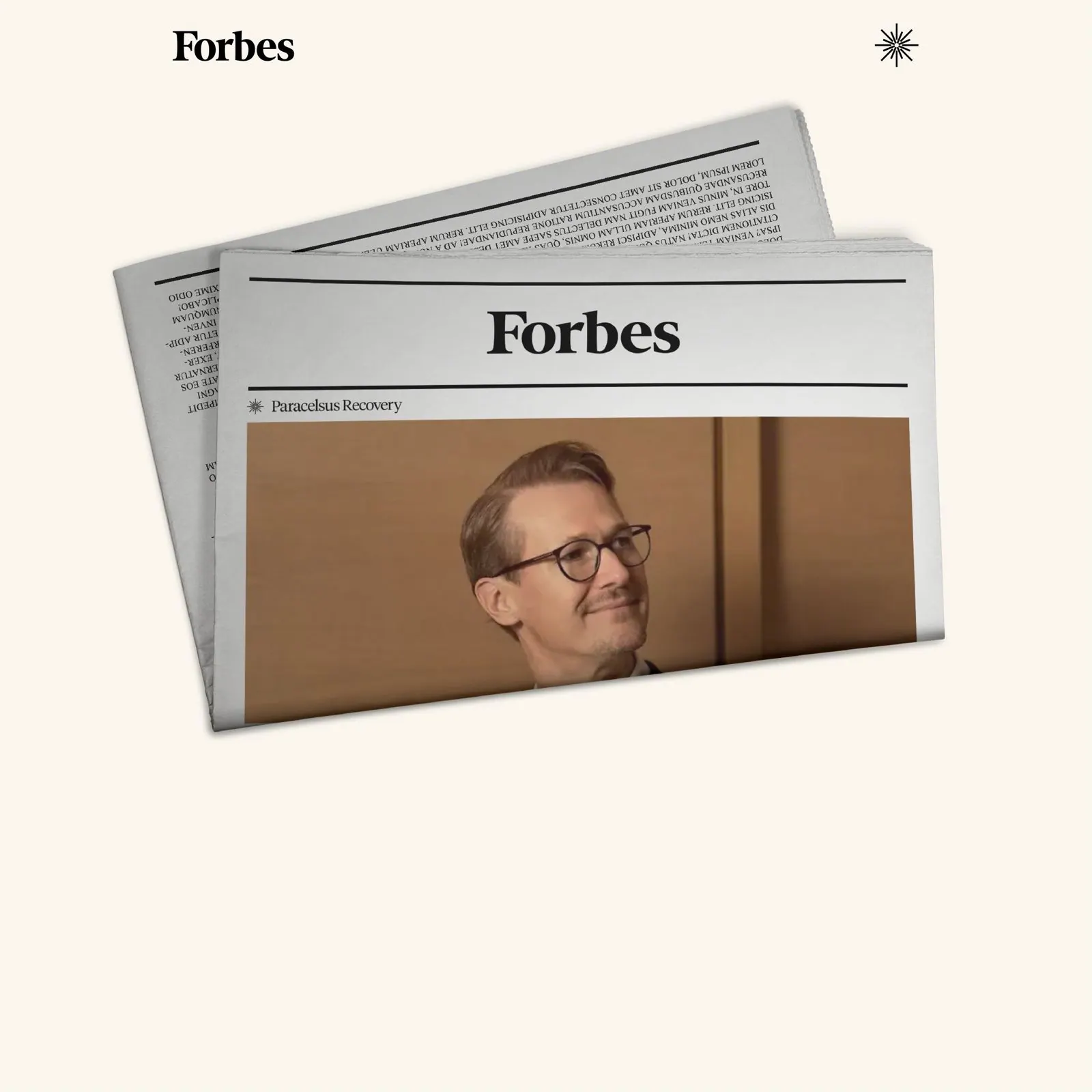 Forbes newspaper-style graphic with Jan Gerber portrait